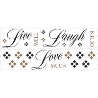 RoomMates Live Love Laugh Peel and Stick Wall Decals   001201877